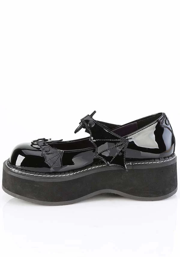 EMILY-23 [Black Patent] | PLATFORM MARYJANE [IN STOCK]** - Image 4