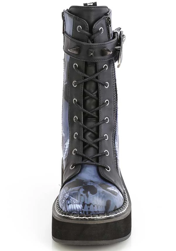 EMILY-352-PT [Black/Blue] BOOTS [PREORDER] - Image 2