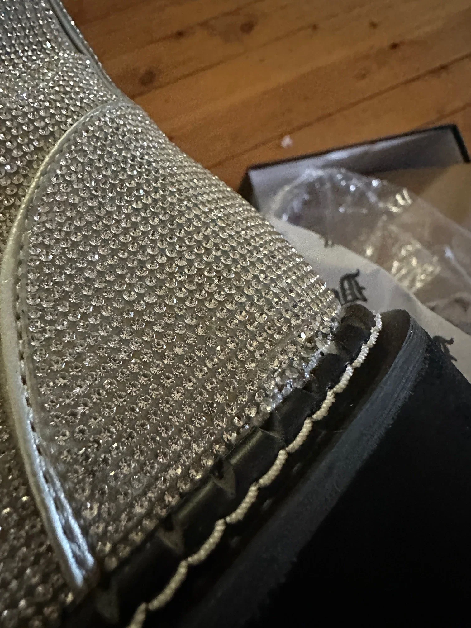 EMILY-362 [Silver Rhinestone] | PLATFORM BOOTS [FAULTY]** - Image 6