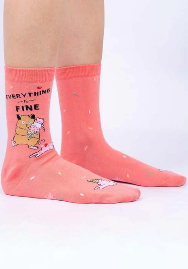 Everything is Fine | CREW SOCKS* - Image 3