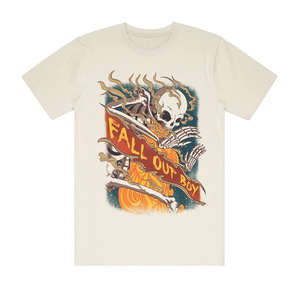 Fall Out Boy | Skeleton [Cream] T-SHIRT [PREORDER]