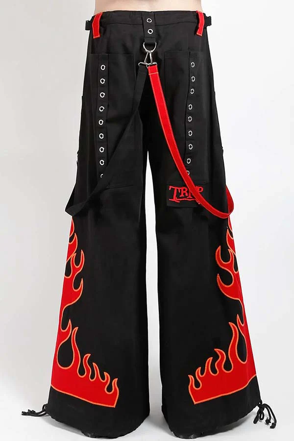 Flame Dark Street [Red] | PANTS - Image 6