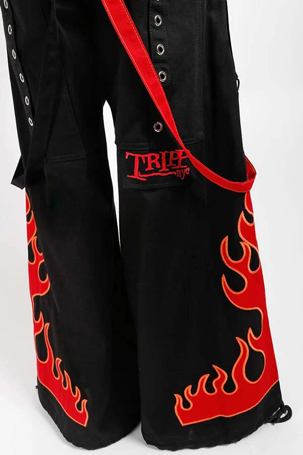 Flame Dark Street [Red] | PANTS - Image 7