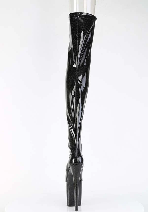 Flamingo-3021GP [Black Glitter] | PLATFORM BOOTS [PREORDER] - Image 3