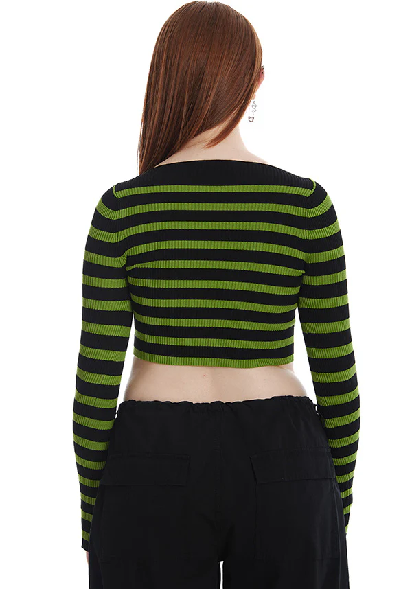 Frances Striped [Green/Black] | JUMPER* - Image 4