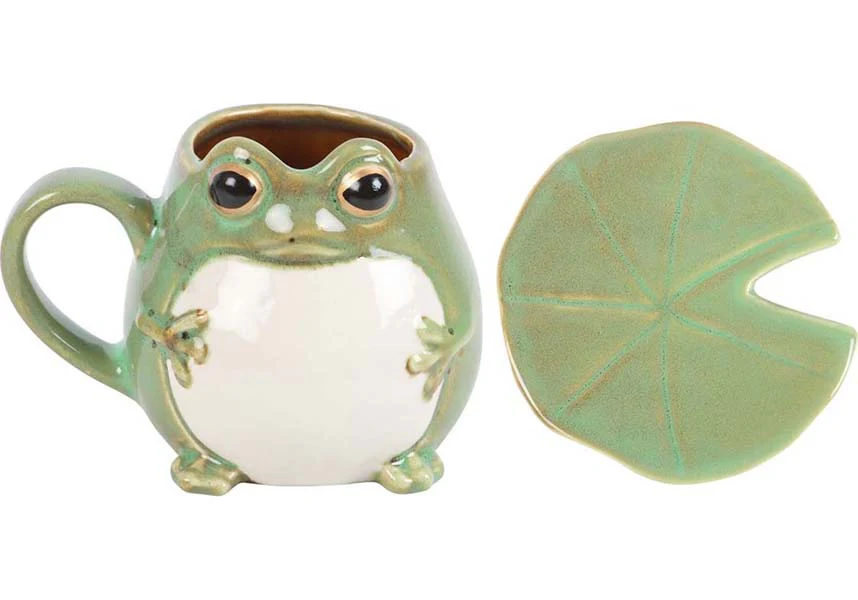 Frog Shaped | MUG AND LILY PAD SAUCER - Image 2