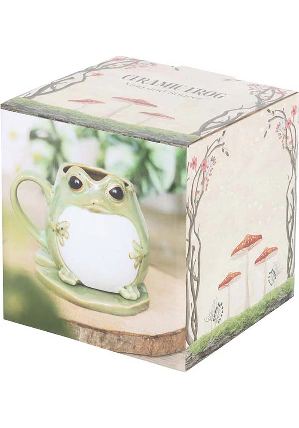 Frog Shaped | MUG AND LILY PAD SAUCER - Image 4