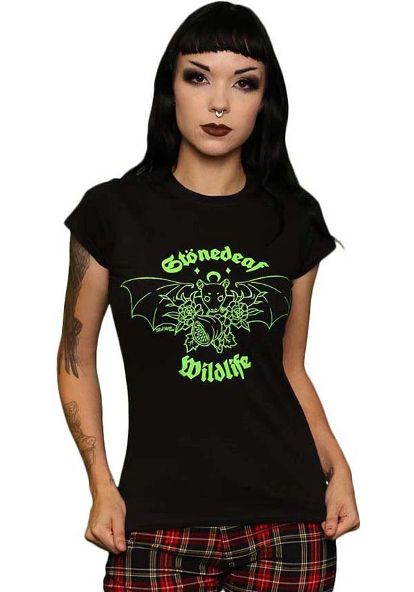 Fruit Friends [Green] | STONEDEAF CHARITY FITTED T-SHIRT** - Image 4