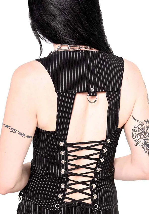 Carmen [Pinstripe] | CORSET TOP - Image 6