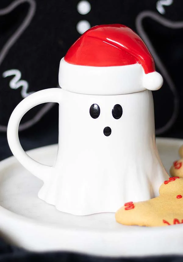 Ghost Shaped [With Santa Hat Lid] | MUG*