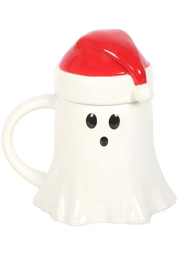 Ghost Shaped [With Santa Hat Lid] | MUG* - Image 2