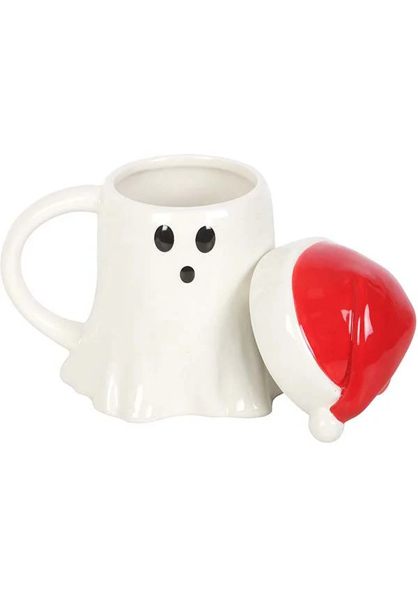 Ghost Shaped [With Santa Hat Lid] | MUG* - Image 3