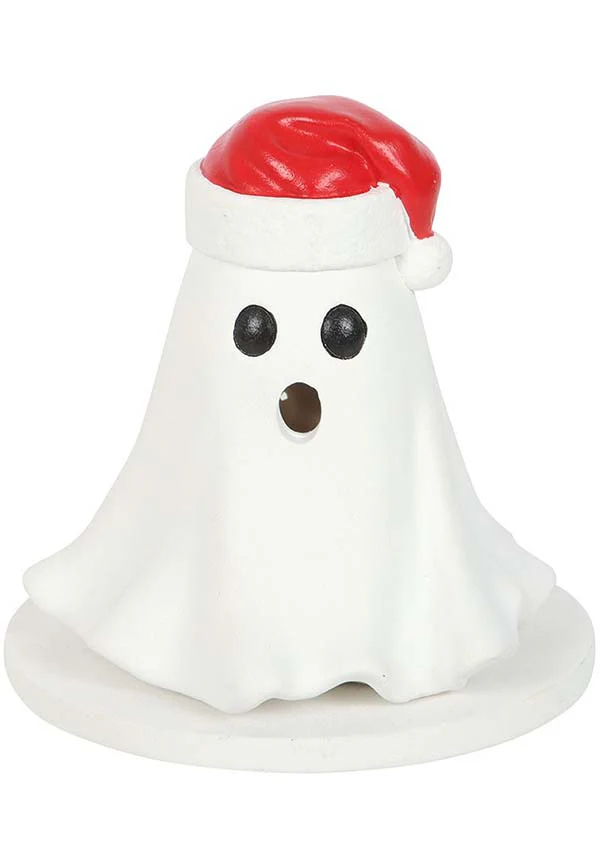 Ghost with Santa Hat | INCENSE CONE BURNER* - Image 2