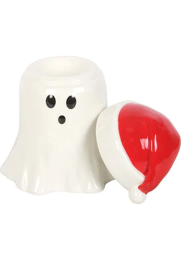Ghost with Santa Hat | WAX BURNER* - Image 4
