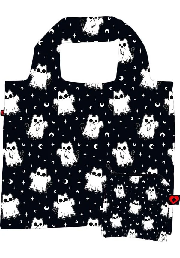 Ghostly Kitties | REUSABLE TOTE BAG - Image 4