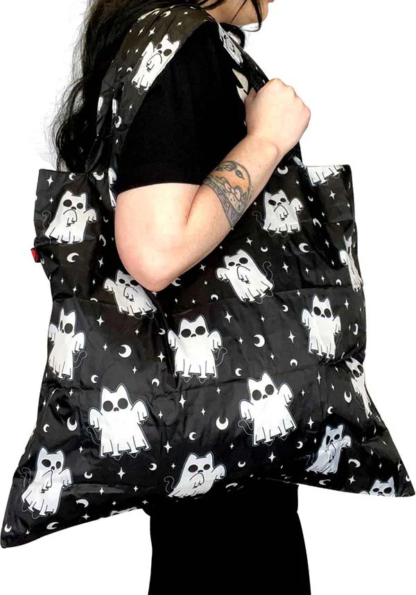 Ghostly Kitties | REUSABLE TOTE BAG - Image 5