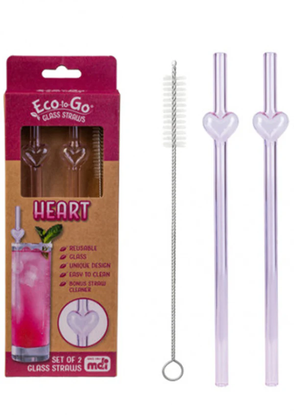 Glass [Heart] | REUSABLE STRAW - Image 2