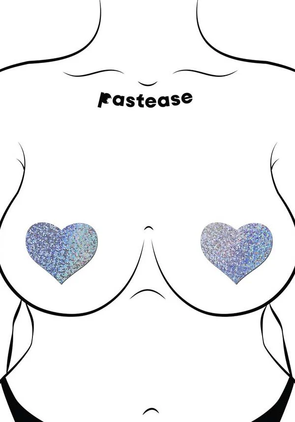 Glitter Heart [Silver] | NIPPLE PASTIES - Image 4