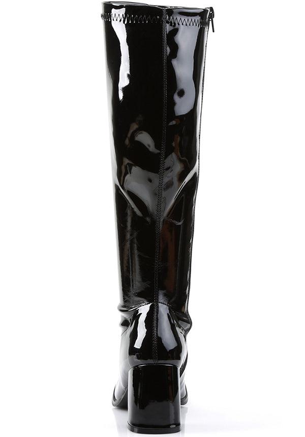 GOGO-300WC [Black Pat] | WIDE CALF BOOTS [PREORDER] - Image 4