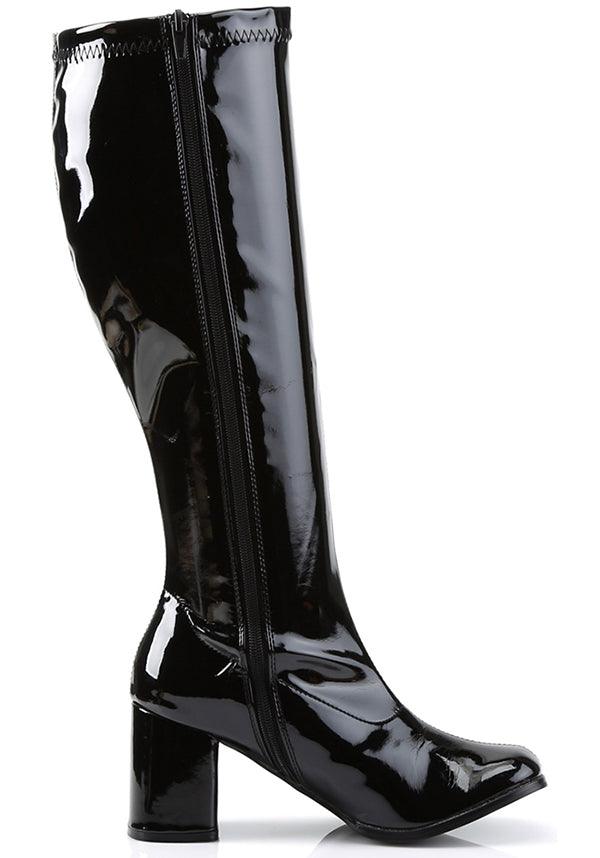 GOGO-300WC [Black Pat] | WIDE CALF BOOTS [PREORDER] - Image 5