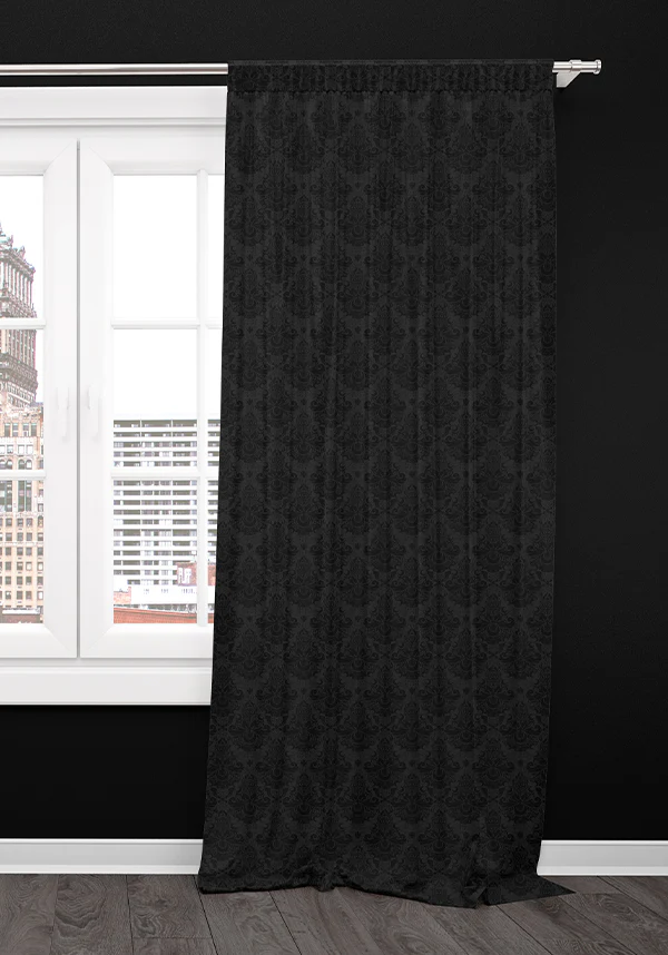 Good Mourning [Black] [Rod Pocket] | BLACKOUT CURTAIN - Image 2