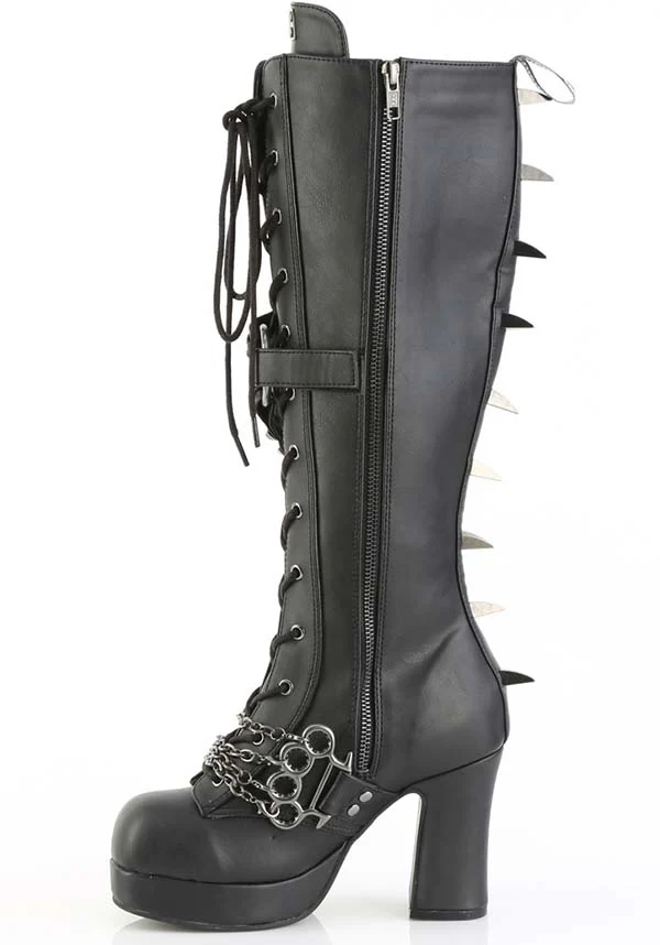 GOTHIKA-108 [Black] | PLATFORM BOOTS [PREORDER] - Image 3