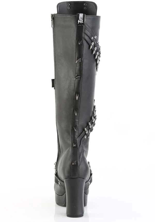 GOTHIKA-108 [Black] | PLATFORM BOOTS [PREORDER] - Image 5