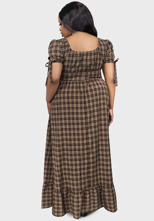Grim Gretchen [Brown Tartan] | DRESS - Image 6