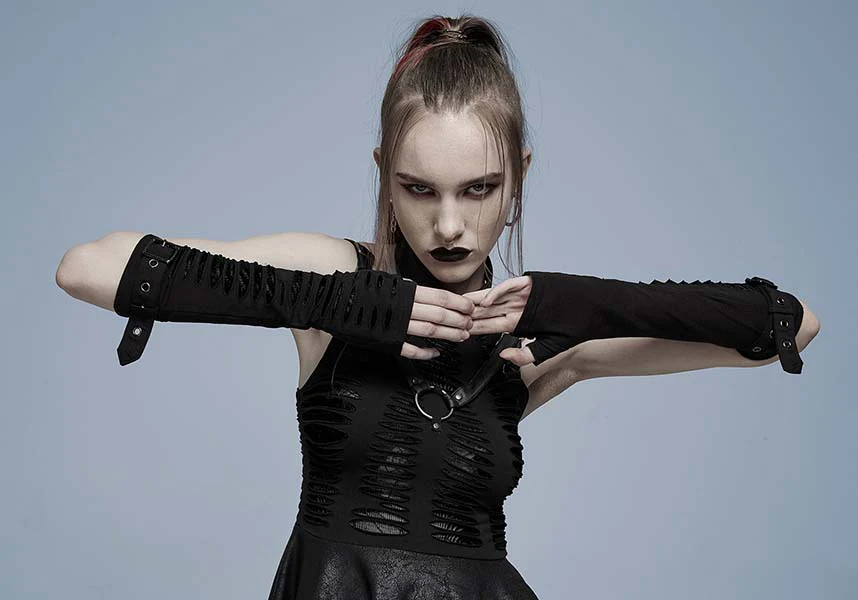 Gwendolyne Spiderweb [Black] | ARM WARMERS - Image 10
