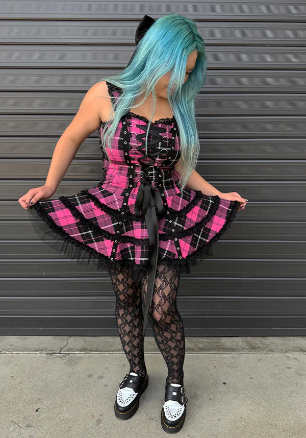Harley Tartan [Pink] | DRESS - Image 2