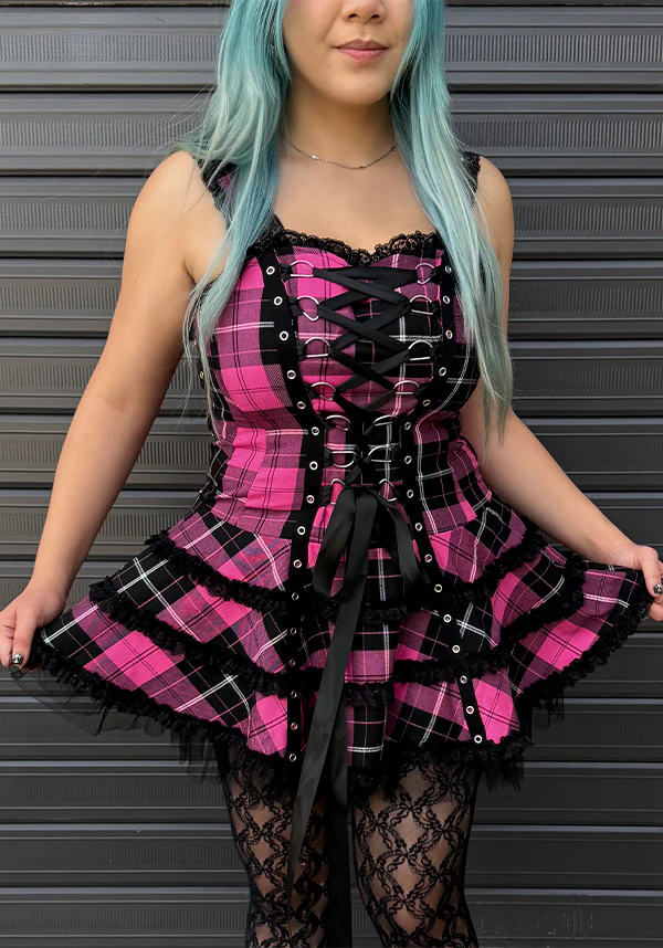 Harley Tartan [Pink] | DRESS - Image 4
