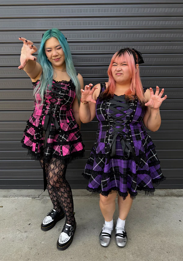 Harley Tartan [Purple] | DRESS - Image 10
