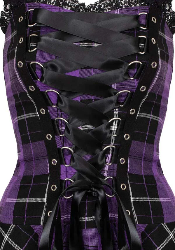 Harley Tartan [Purple] | DRESS - Image 7