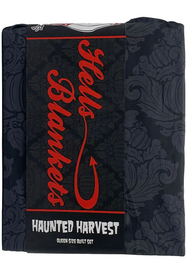 Haunted Harvest [Black/Grey] | QUILT SET [SUPER KING] - Image 22