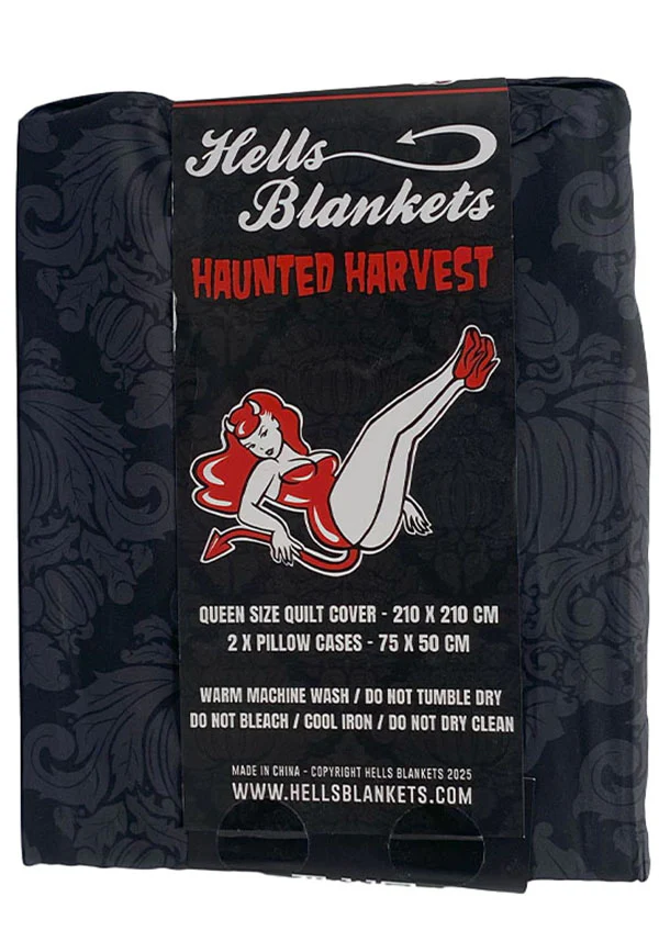Haunted Harvest [Black/Grey] | QUILT SET [SUPER KING] - Image 23