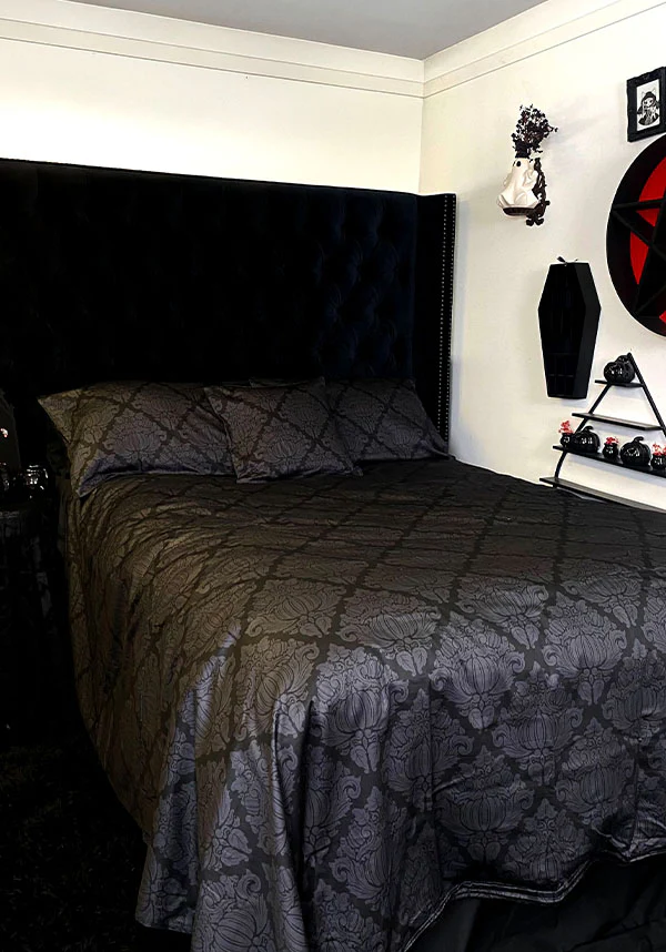 Haunted Harvest [Black/Grey] | QUILT SET [SUPER KING] - Image 7