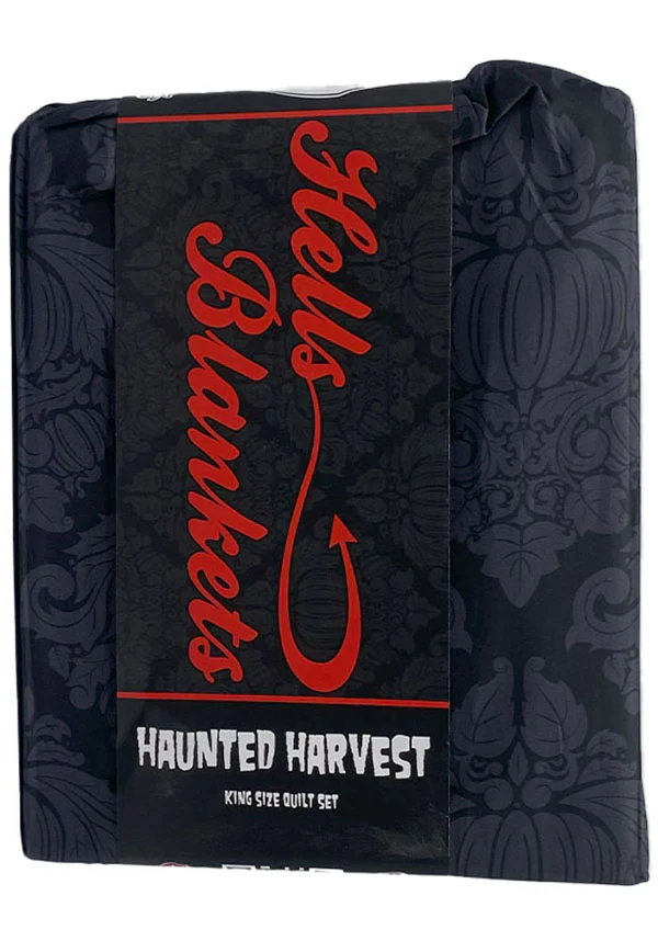 Haunted Harvest [Black/Grey] | QUILT SET [SUPER KING] - Image 8