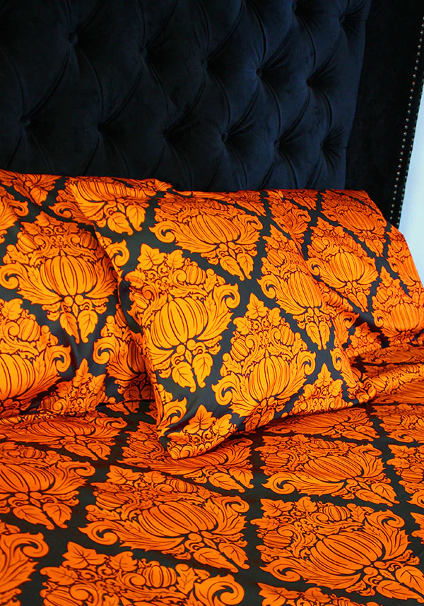 Haunted Harvest [Black/Orange] | QUILT SET [KING] - Image 14