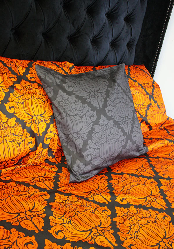 Haunted Harvest [Black/Orange] | QUILT SET [KING] - Image 16