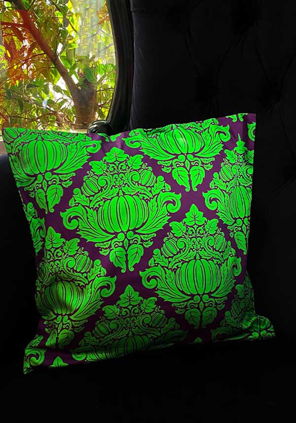 Haunted Harvest [Green/Purple] | CUSHION COVER - Image 2