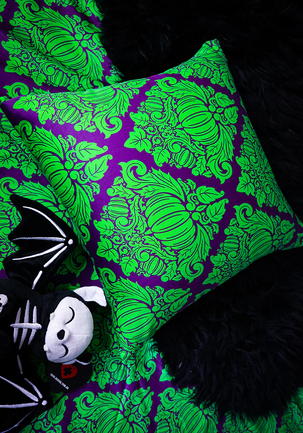 Haunted Harvest [Green/Purple] | CUSHION COVER - Image 7