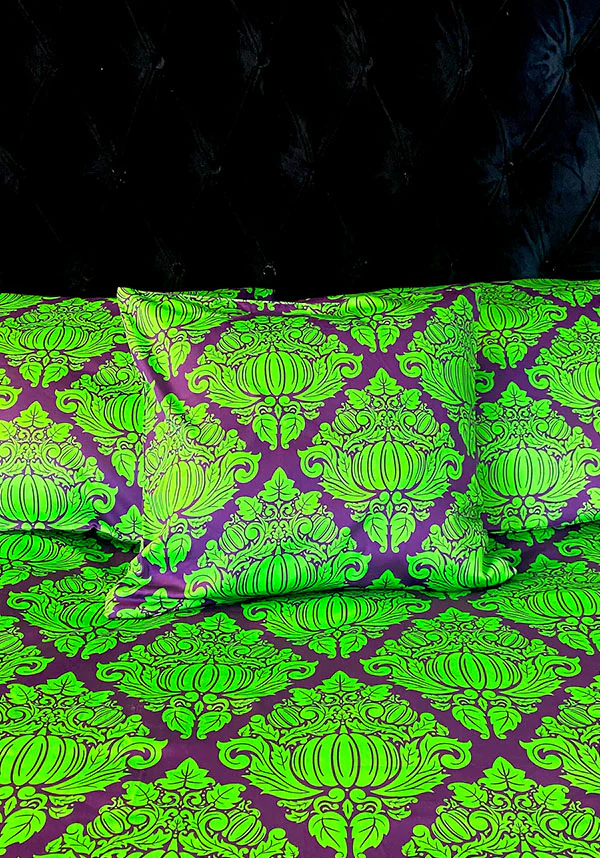 Haunted Harvest [Green/Purple] | QUILT SET [QUEEN] - Image 15