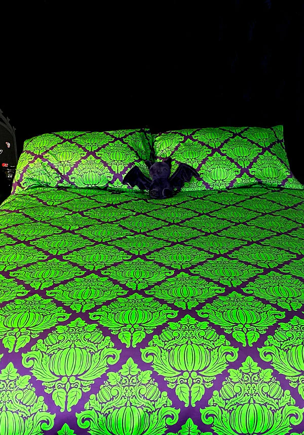 Haunted Harvest [Green/Purple] | QUILT SET [SUPER KING] - Image 12