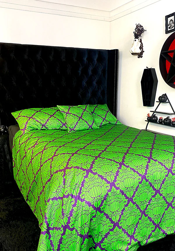 Haunted Harvest [Green/Purple] | QUILT SET [SUPER KING] - Image 13