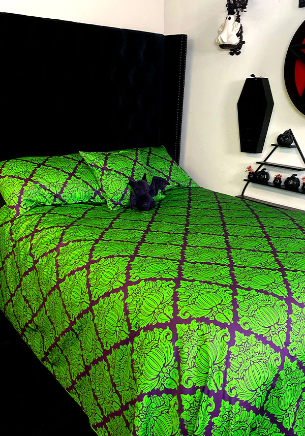 Haunted Harvest [Green/Purple] | QUILT SET [SUPER KING] - Image 16