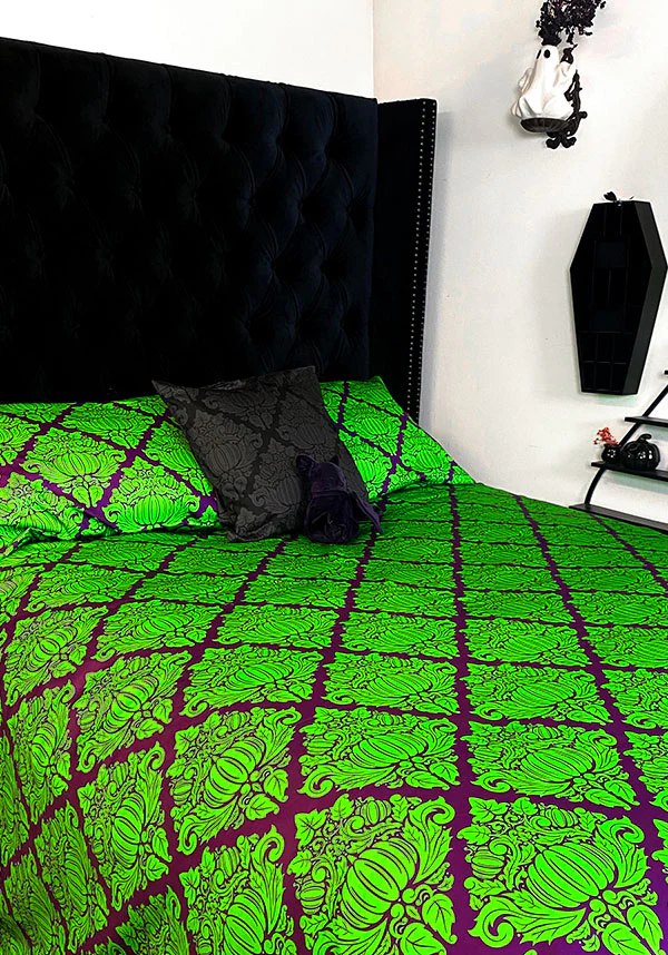 Haunted Harvest [Green/Purple] | QUILT SET [SUPER KING] - Image 20