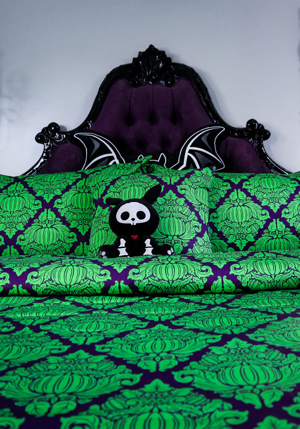 Haunted Harvest [Green/Purple] | QUILT SET [SUPER KING] - Image 5