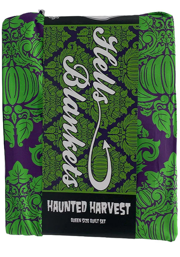 Haunted Harvest [Green/Purple] | QUILT SET [SUPER KING] - Image 6