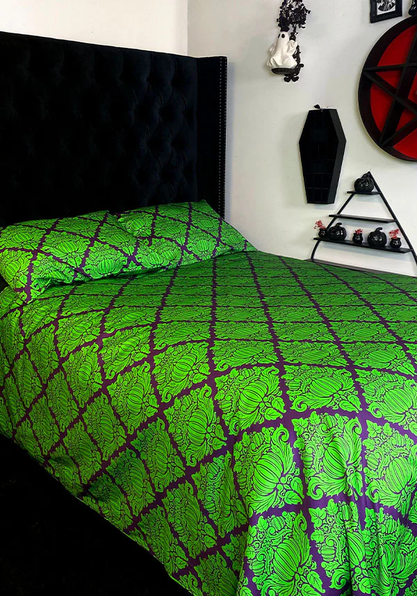 Haunted Harvest [Green/Purple] | QUILT SET [SUPER KING] - Image 8