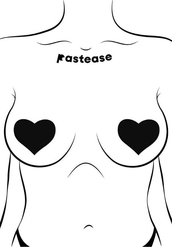 Heart [Black] | NIPPLE PASTIES - Image 2